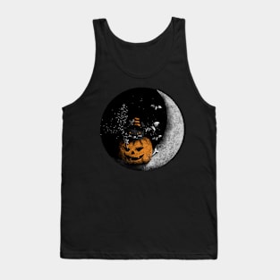 Witchy Halloween Cat Tank Top